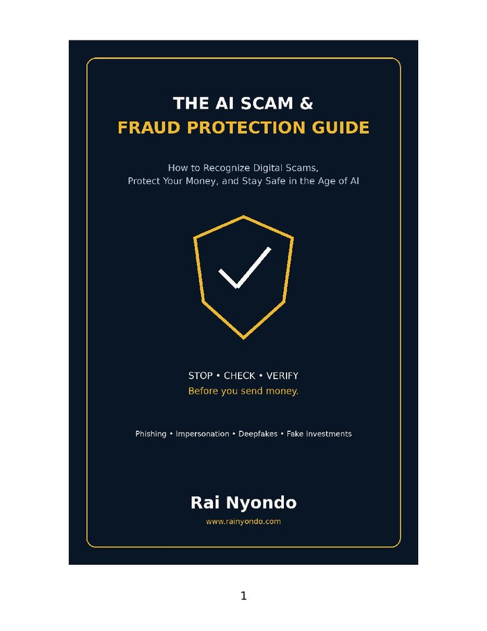 THE AI SCAM FRAUD PROTECTION GUIDE