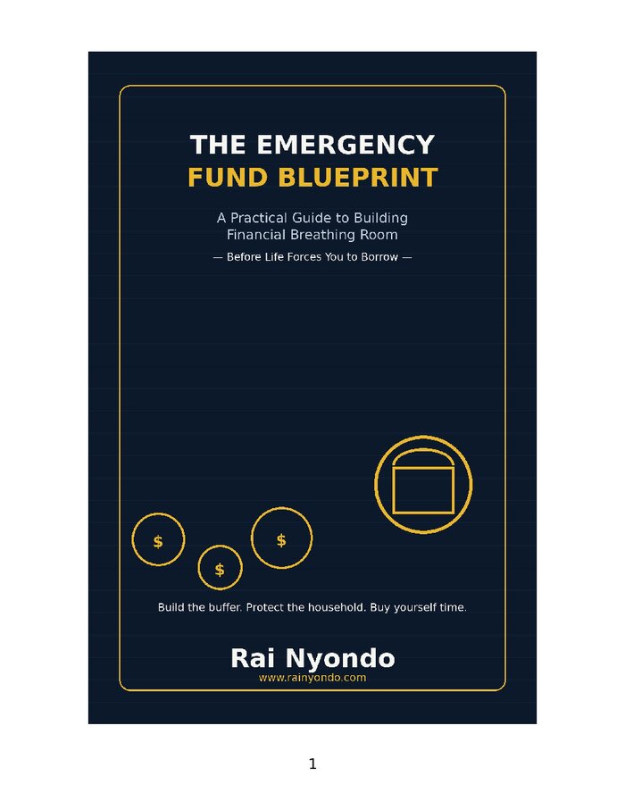 THE EMERGENCY FUND BLUEPRINT