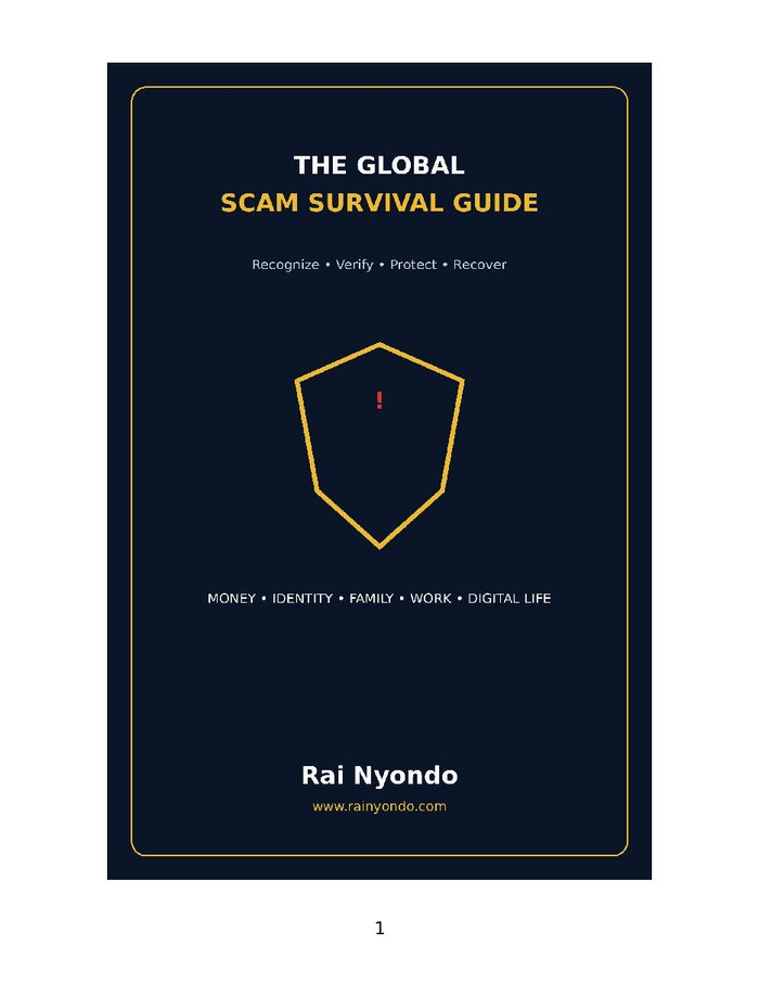 THE GLOBAL SCAM SURVIVAL GUIDE